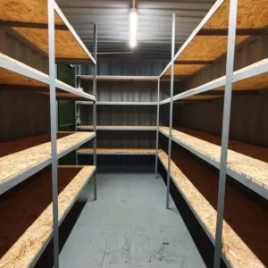 20ft High Cube Container With Anti-Condensation, Lighting & Shelving