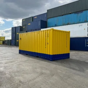 One-trip 20ft custom shipping container with electrical installation and secure steel construction