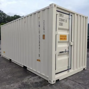 20ft one-trip shipping container with triple door access and corten steel construction