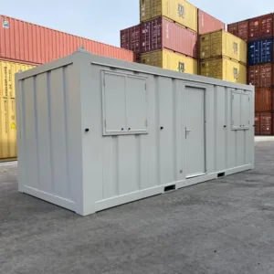 20ft open plan office container with modern workspace interior