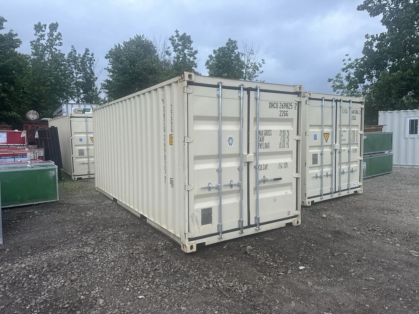 20ft open side shipping container with full-length side access doors and one trip condition