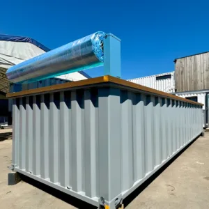 20ft portable container swimming pool with Caribbean Blue interior finish
