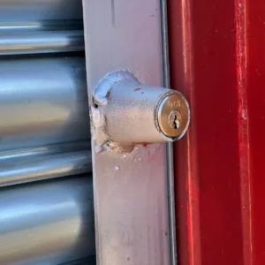 Commercial 20ft shipping container with lockable roller door system