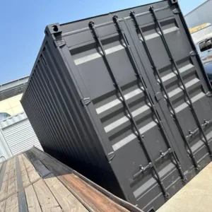 20ft corten steel container with oversized roll-up door and secure storage space