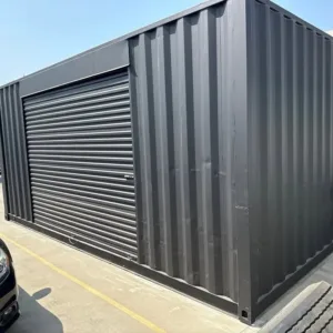 Custom 20ft storage container with large side access roller shutter door
