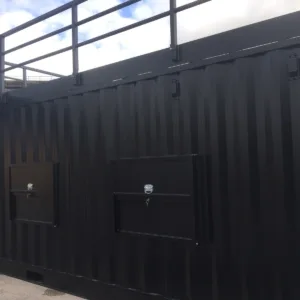 Corten steel 20ft side door shipping container with wind and watertight construction