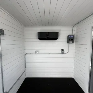 Insulated 20ft shipping container office with professional interior finish