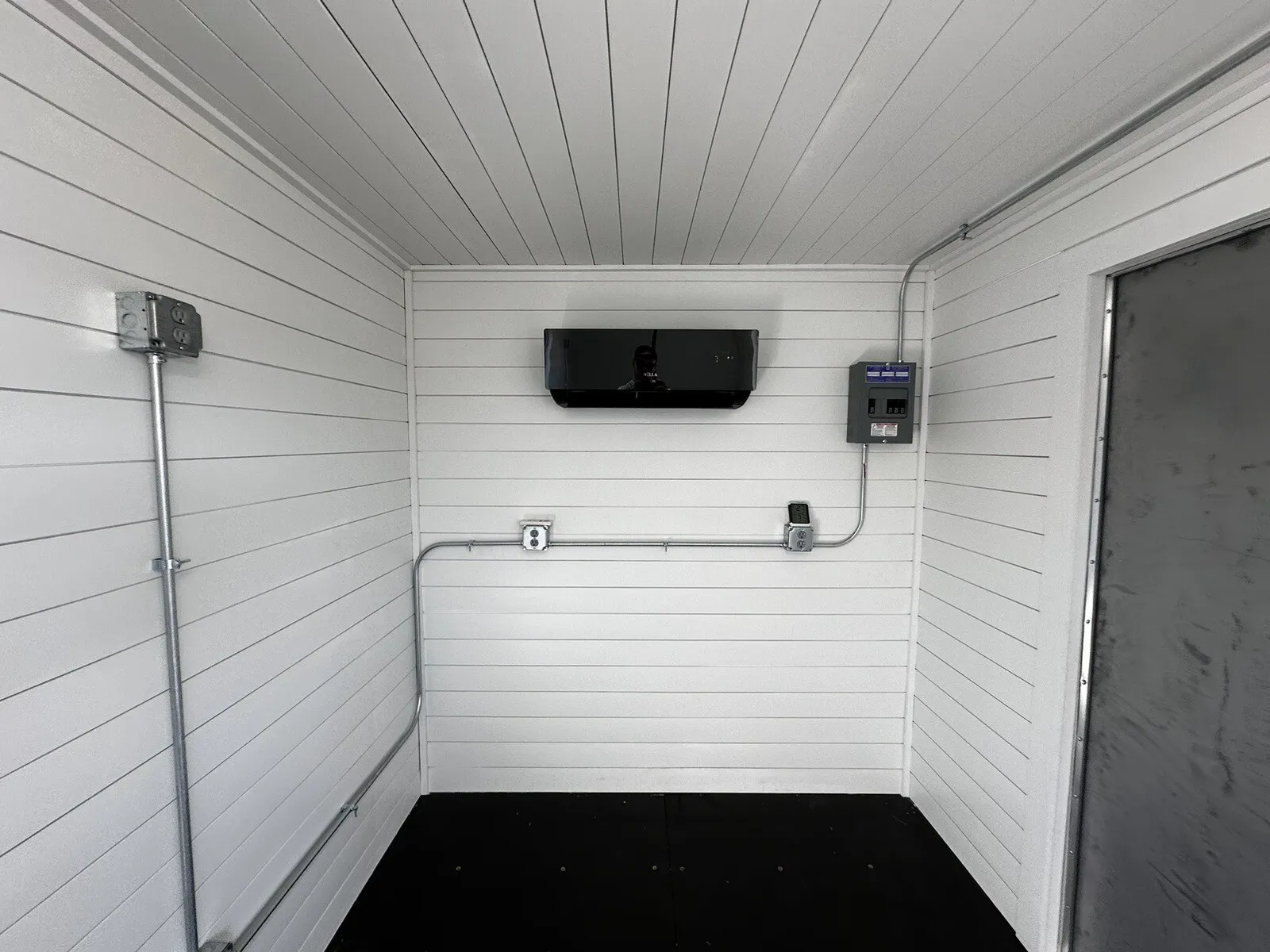 Insulated 20ft shipping container office with professional interior finish