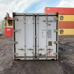 Used 20ft refrigerated shipping container with stainless steel interior walls