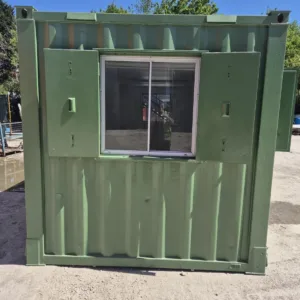 Modified 20ft office container with Rockwool insulation and vinyl flooring