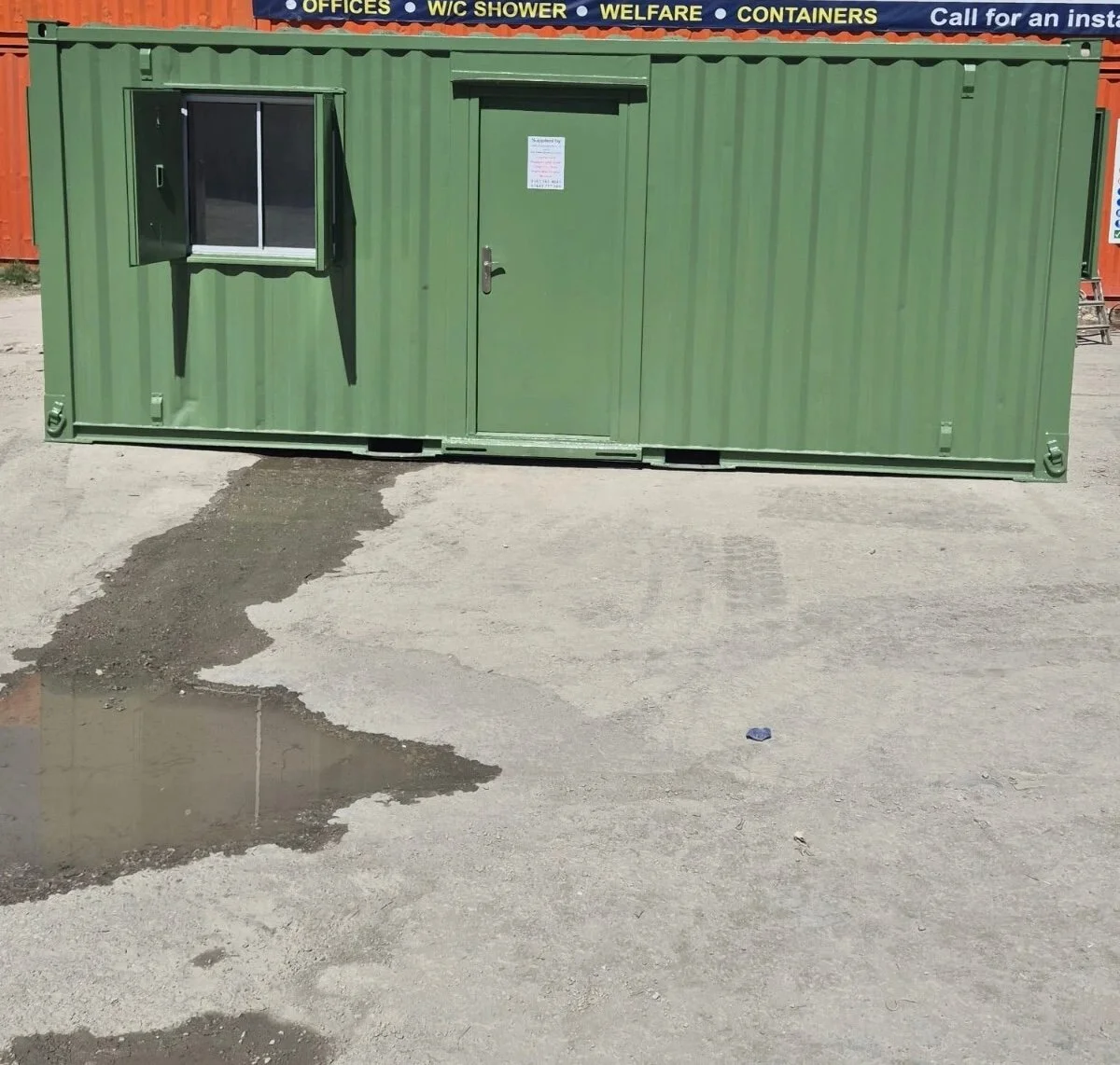 20ft steel office container for industrial, commercial, and agricultural use