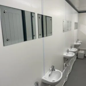 20ft shipping container toilet block with male and female restroom facilities