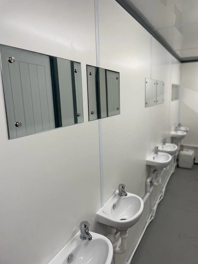 20ft shipping container toilet block with male and female restroom facilities