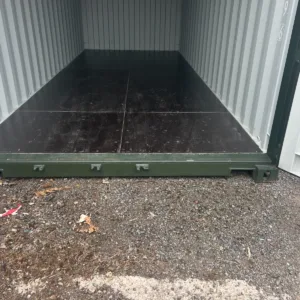 Heavy-duty 20ft cargo container with secure locking door system
