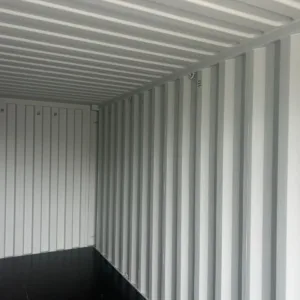 Wind and watertight 20ft shipping container for equipment storage
