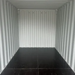 New 20ft shipping container with corten steel construction and cargo doors