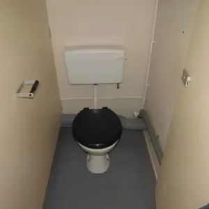 Portable 12ft x 9ft steel toilet block for construction site welfare