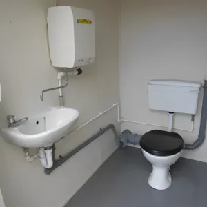 12ft x 9ft toilet block with secure steel doors and extractor fans