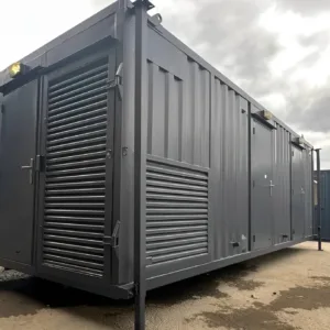 Refurbished anti-vandal cabin with canteen, office space, and 10KVA generator
