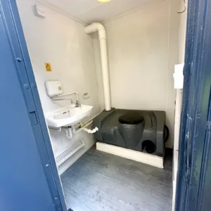 24 x 9ft welfare cabin with generator compartment and staff break room facilities