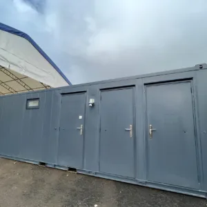 24ft x 9ft toilet block with separate shower room for construction sites