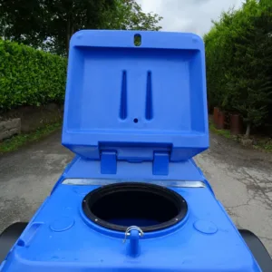Site towable water tank trailer for dust suppression and water distribution