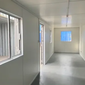 Secure 30ft site office container with heater and strip lighting package