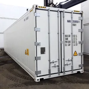 Portable cold storage reefer container for seafood, meat, and agricultural products