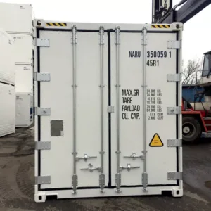 Mobile 40ft refrigerated shipping container for frozen food and pharmaceutical storage