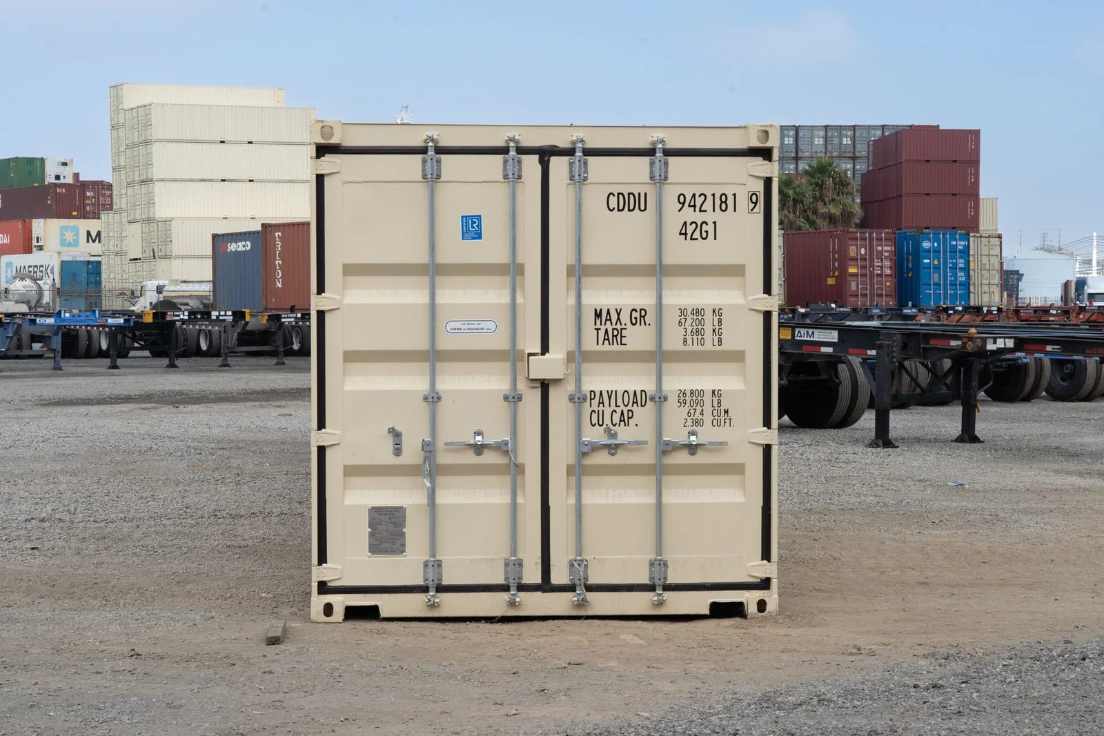 COR-TEN steel 40ft double door container for storage, workshops, and logistics operations
