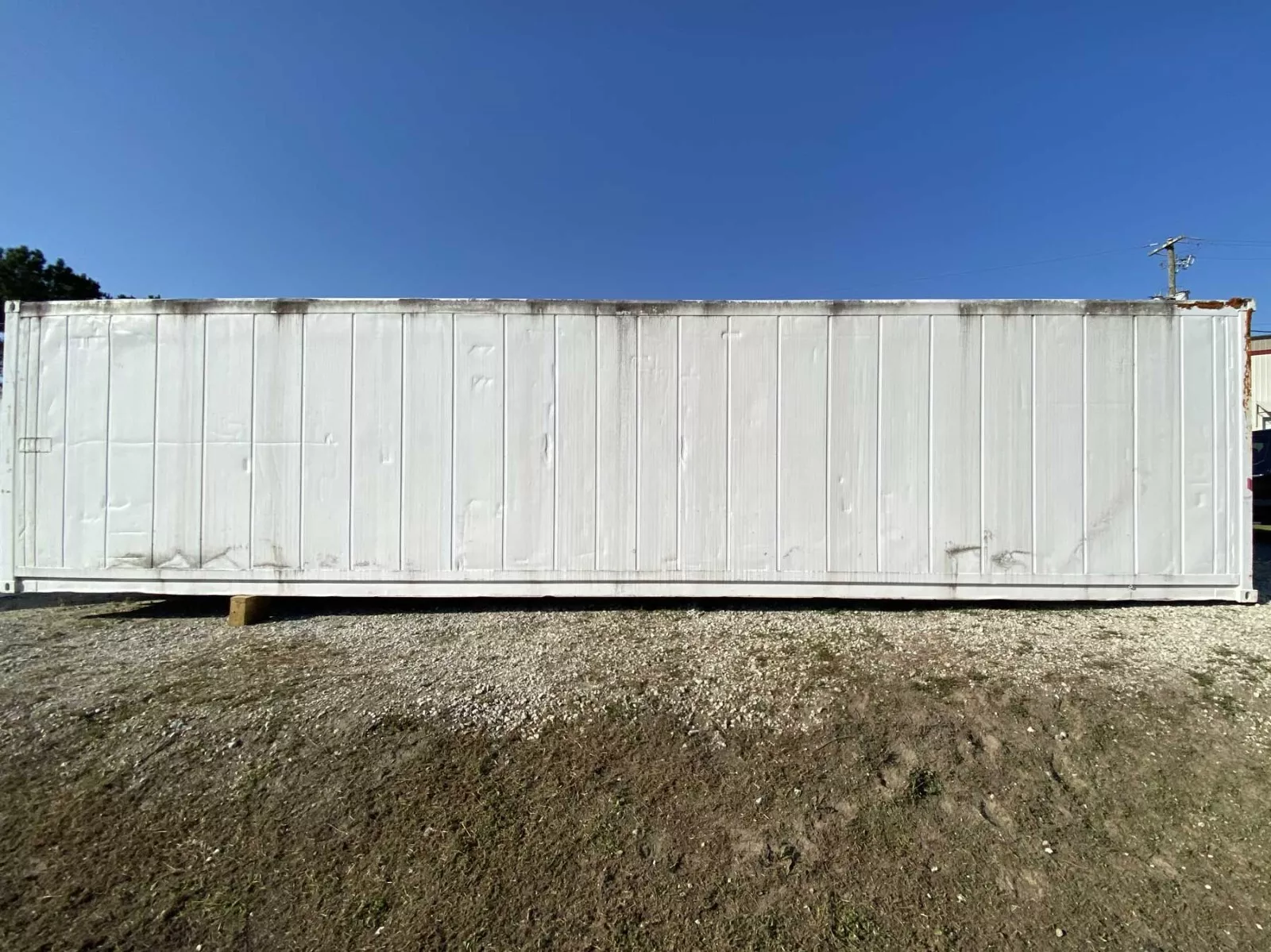 40ft climate-controlled container for workspace, equipment storage, and conversion projects