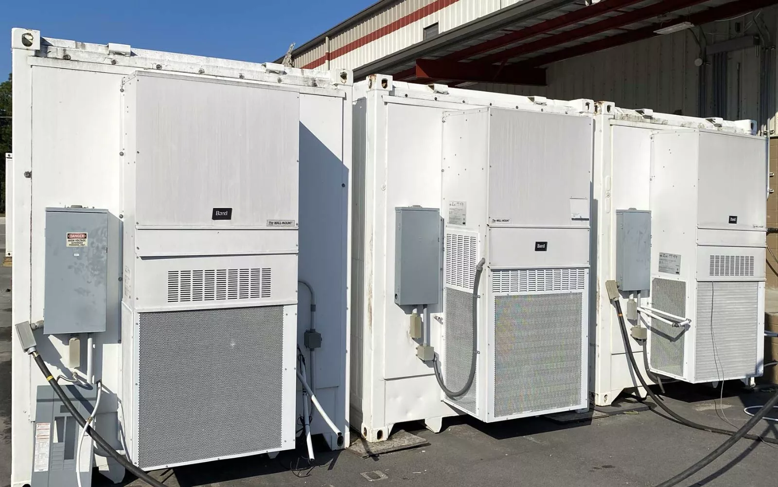 40ft high cube insulated shipping container with 5-ton Bard HVAC system