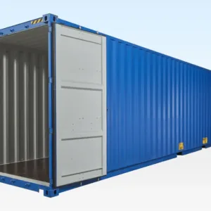 Extra tall 40ft high cube container for plant and digger storage