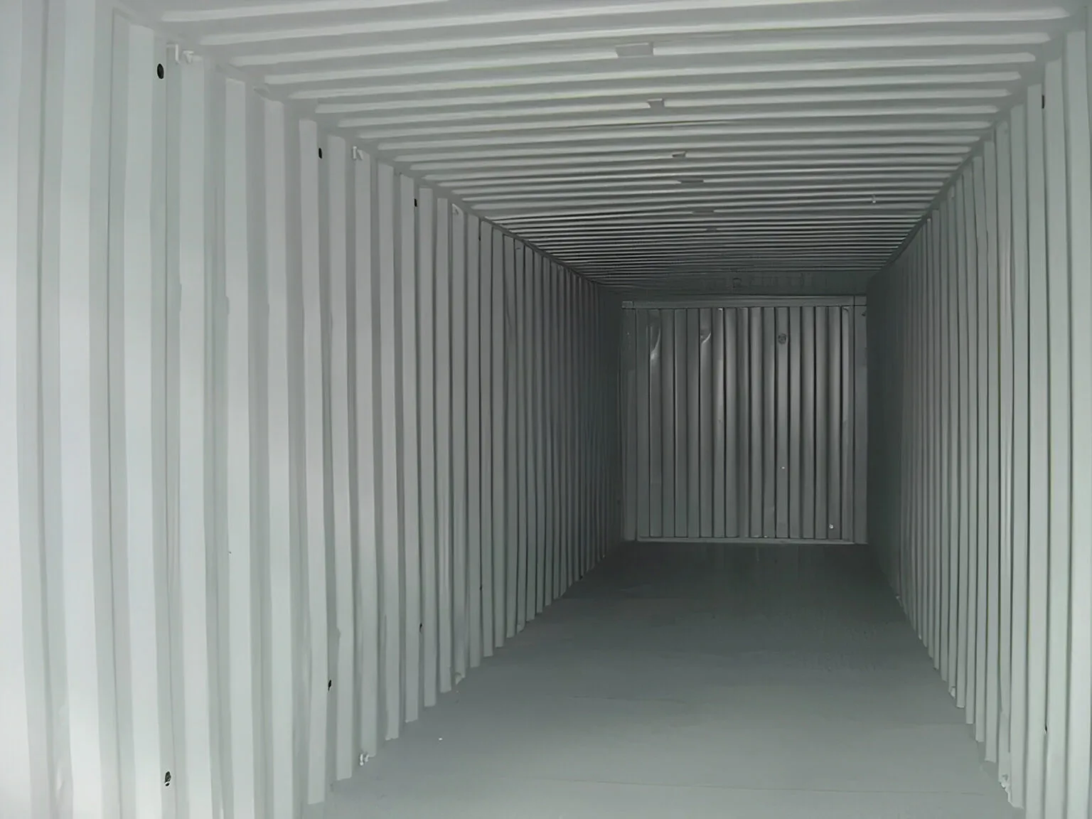40ft x 8ft raised bunded storage container for chemical and hazardous material containment