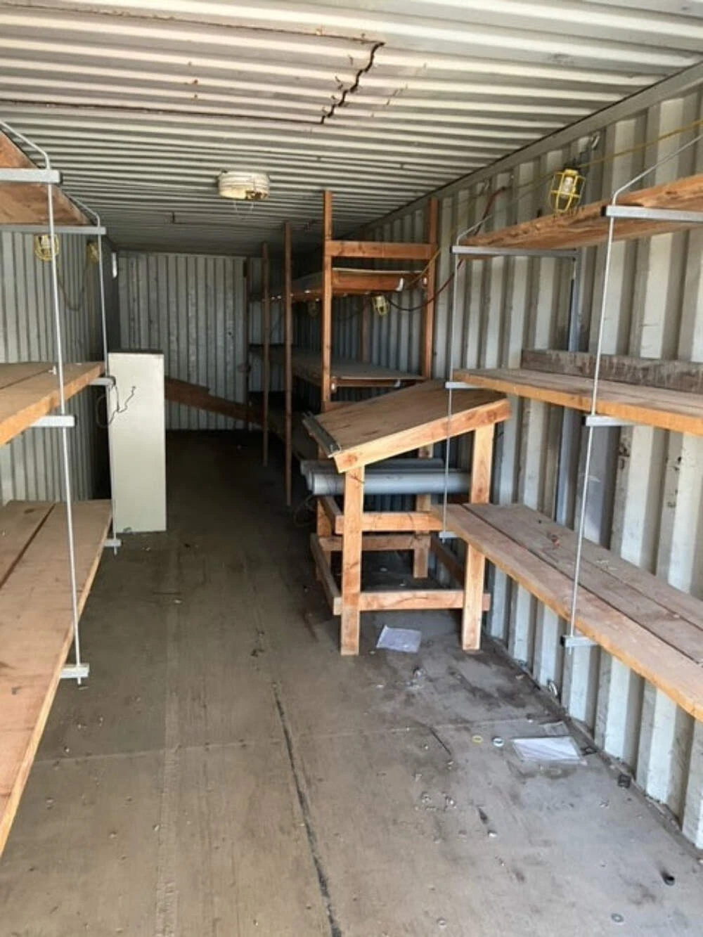 40ft corten steel storage container with dual-end cargo access