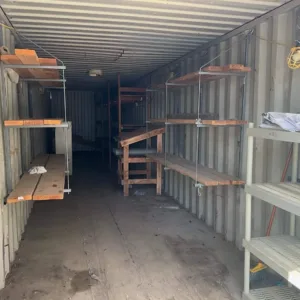 Used 40ft cargo shipping container with double doors on both ends