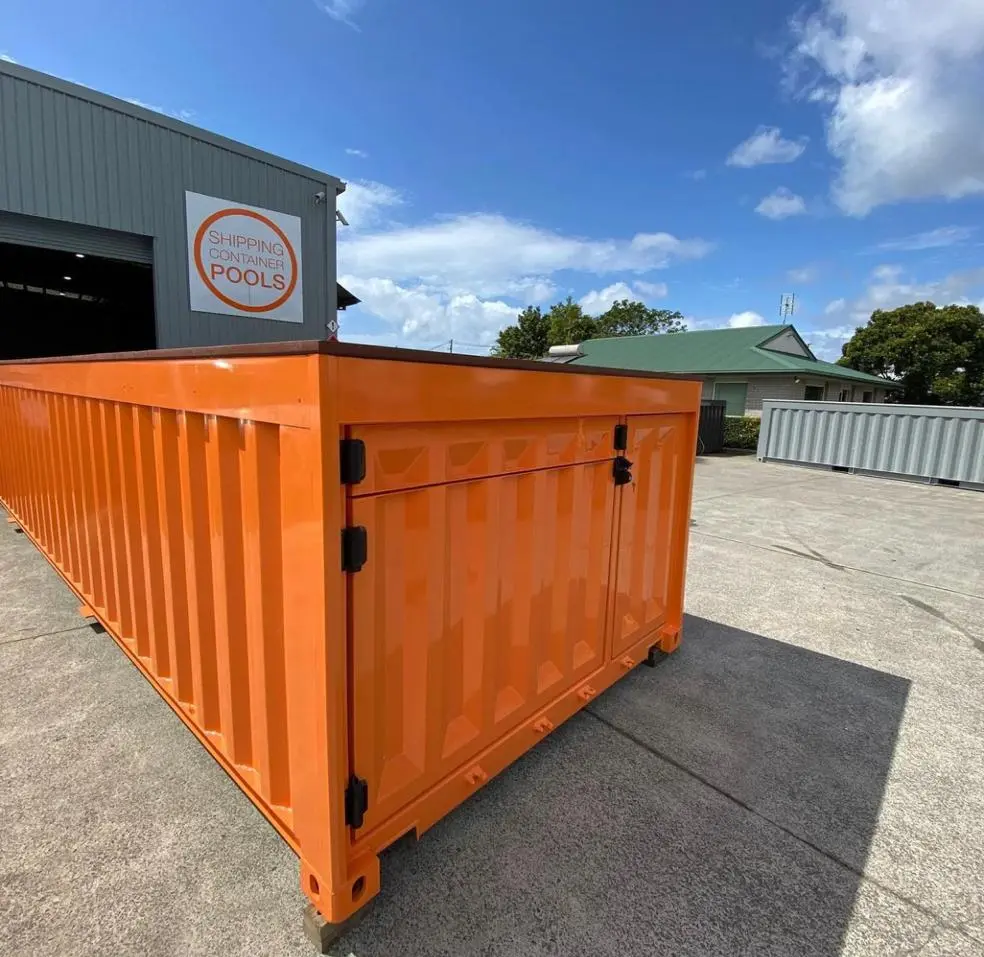 Luxury 40ft shipping container swimming pool for residential backyard use