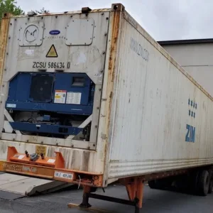 Wind and watertight 40ft HC reefer container for commercial and industrial storage