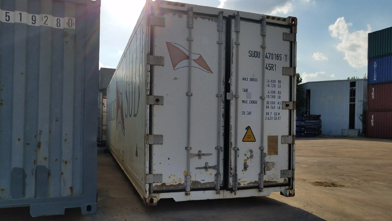 Used 40ft HC reefer container for cold storage and food distribution