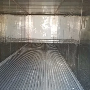 40ft high cube refrigerated shipping container with working reefer unit