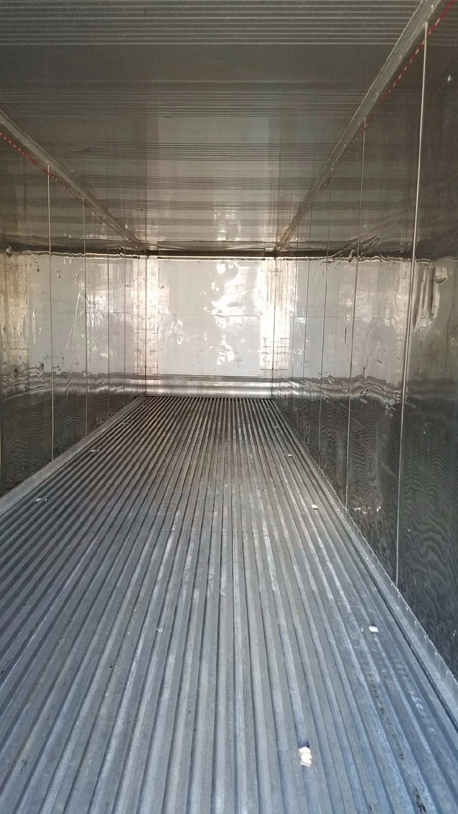 40ft high cube refrigerated shipping container with working reefer unit
