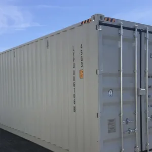 One-trip 40ft high cube container with dual side openings for easy forklift loading