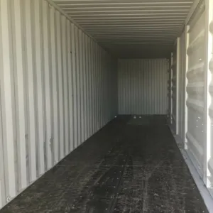 COR-TEN steel 40ft high cube storage container with side doors and extra interior height