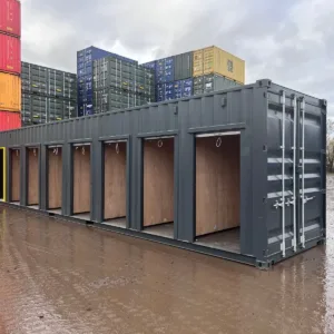 40ft high cube multi-store container with 7 individual self-storage units