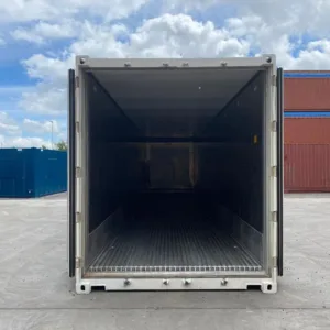 High cube reefer container with stainless steel interior and advanced cooling unit