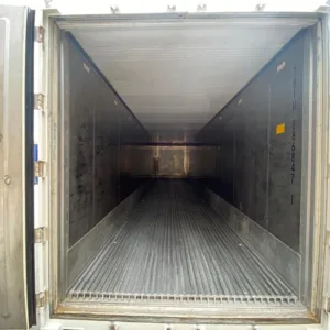 Refurbished 40ft refrigerated shipping container for food and pharmaceutical storage