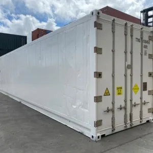 40ft high cube reefer container with temperature-controlled cold storage system