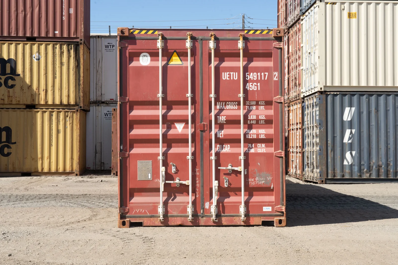 COR-TEN steel 40ft high cube container for transport and secure storage