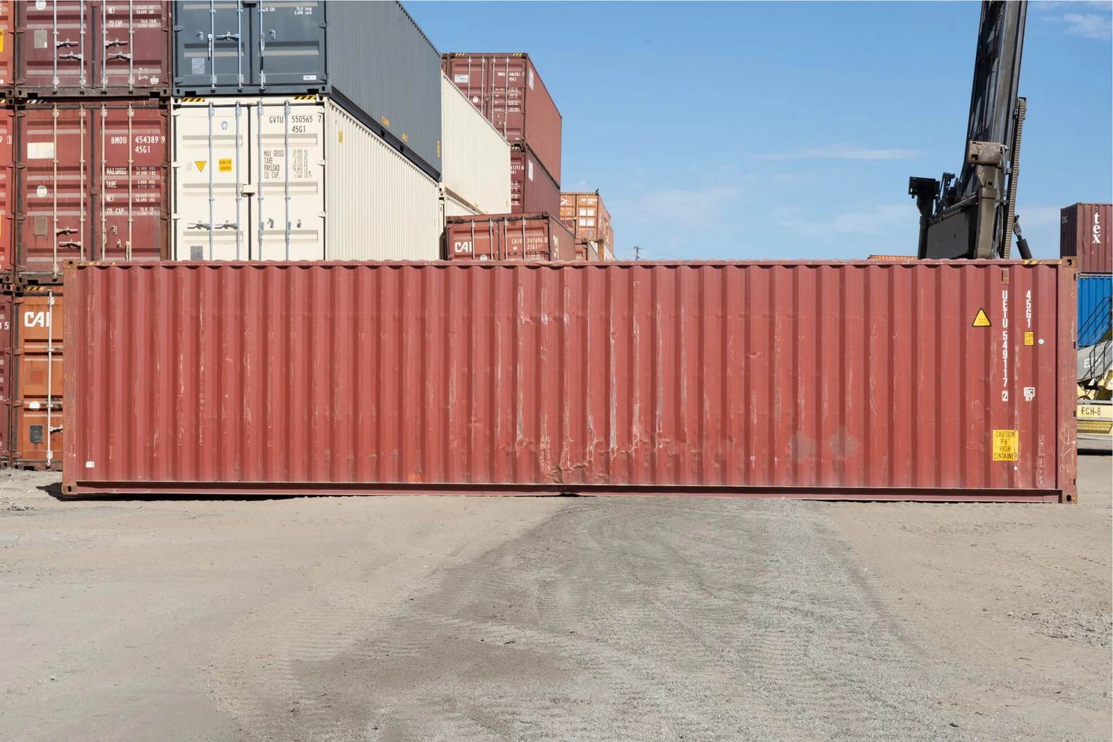 40ft high cube cargo-worthy shipping container with extra storage height