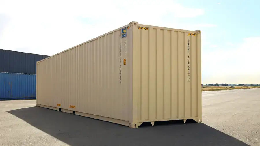 One-trip 40ft high cube container for commercial and industrial storage